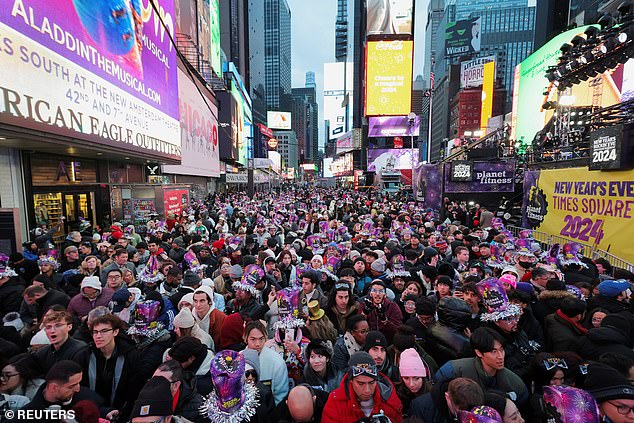 One million people are expected to see the ball drop in person in Times Square and another billion people are expected to watch on TV