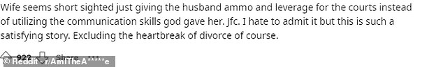 I divorced my stay at home wife after she refused to go