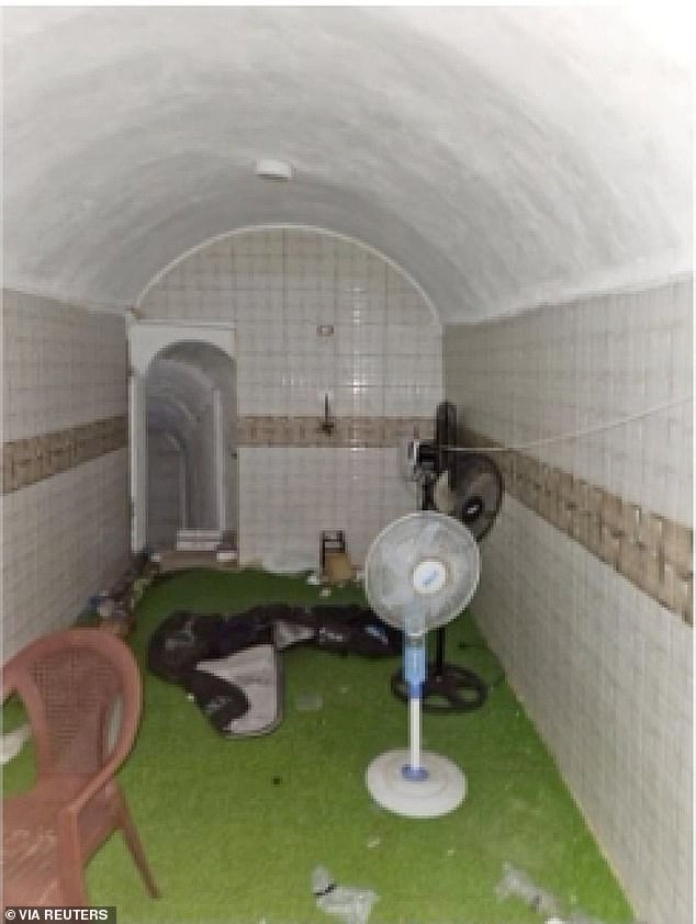 The tunnel entrance was located in the home of a Hamas member in the southern Gaza town of Khan Younis