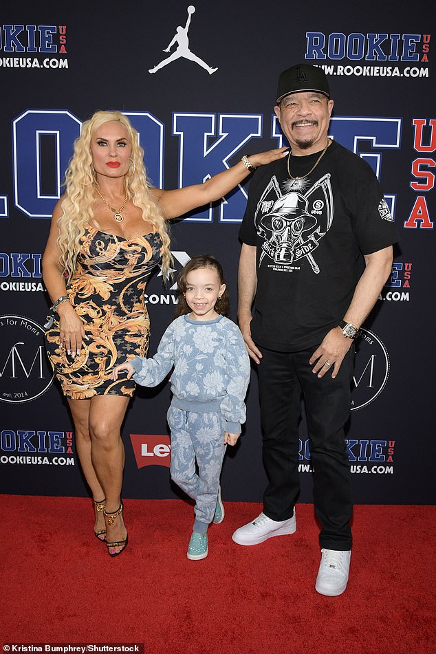 Ice-T and his wife Coco Austin revealed that their daughter Chanel, eight, recently got an agent;  pictured September 2023