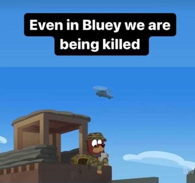 Omar Sakr published 'Bluey in the genocide' on Wednesday, focusing on the iconic 'Cricket' episode in which a character's father served in the Australian military