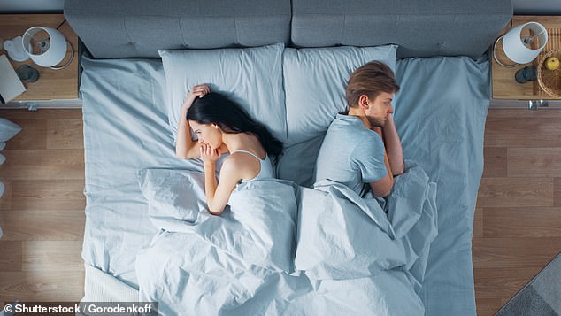 A relationship expert has revealed that a no-touch relationship is the first sign it's headed for a breakup (stock image)