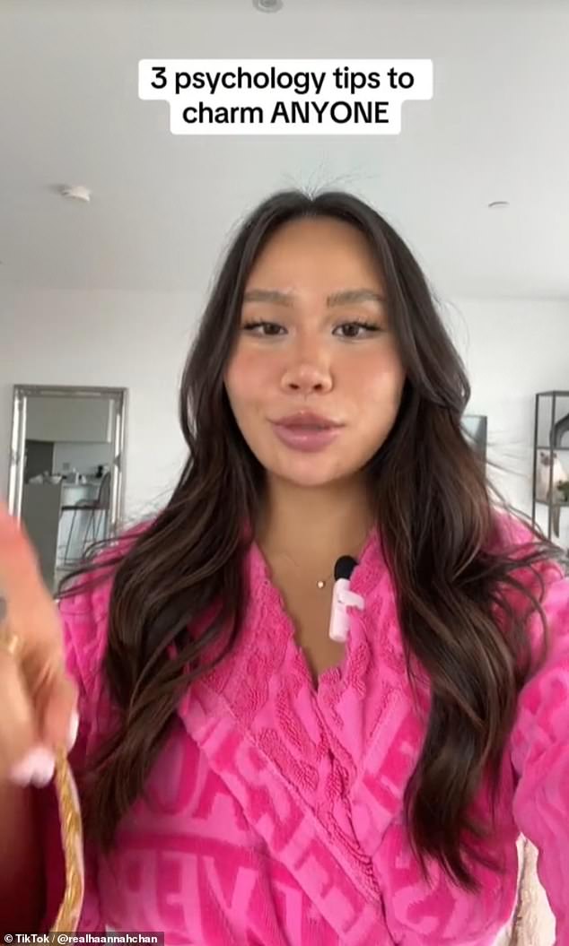 Online coach and influencer Hannah Chan, who currently lives in the UK, has revealed the three psychology tips she swears by to 'charm everyone' she speaks to