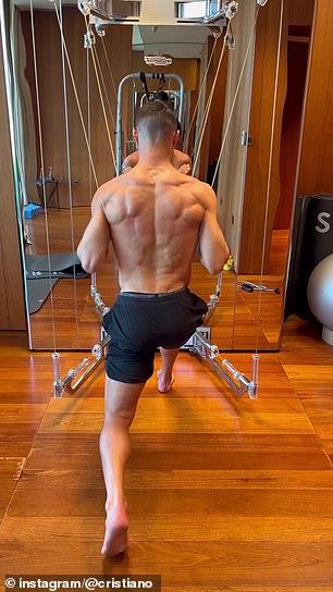 Cristiano Ronaldo is still in incredible physical condition despite being 38 years old