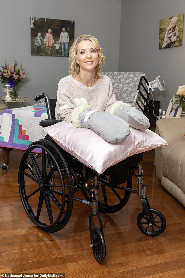 Mum-of-two Lucinda Mullins, 41, lost both her legs after routine kidney stone surgery became a desperate battle against sepsis