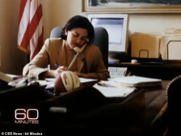 Sheryl Sandberg's first role in politics was in the Clinton administration as chief of staff to Treasury Secretary Larry Summers, seen here in a candid photo on CBS News' 60 Minutes.