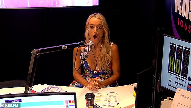 Jackie O Henderson was shocked when an Aussie hunk she met in Bali made a surprise visit to the KIIS FM studio on Thursday