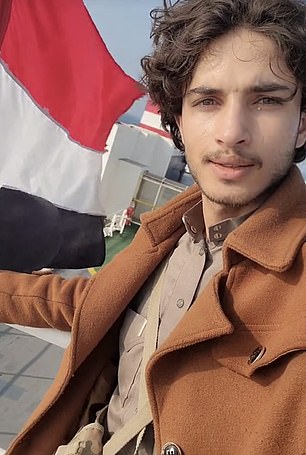 This Yemeni man has been dubbed Tim-Houthi Chalamet due to his striking resemblance to the Will Wonka star after filming himself on a cargo ship seized by Houthi rebels