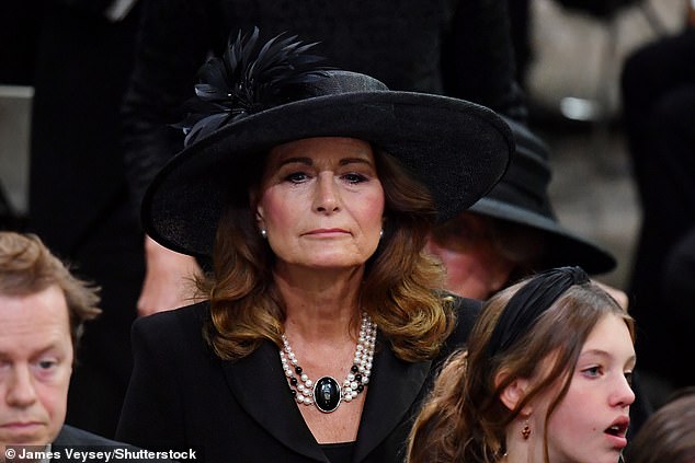 Carole Middleton at Her Majesty The Queen's State Funeral in September 2022