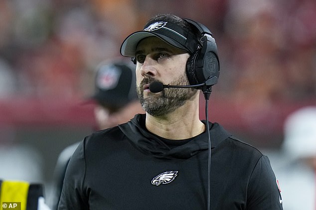 His coach, Nick Sirianni, could be out of a job following the Eagles' late-season collapse