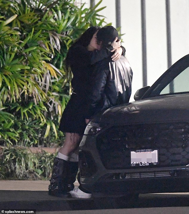 Jeremy Allen White and his new girlfriend Rosalía couldn't control their passion during a night out in Los Angeles.  They were seen leaning against a car for a steamy makeout session