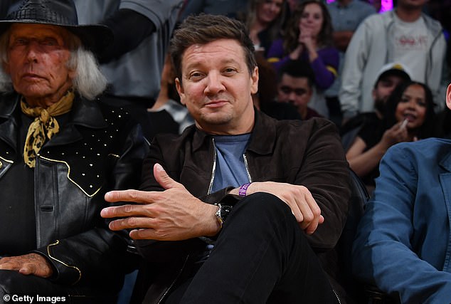 Jeremy Renner, pictured in November, is accused of insulting the family of a woman he started dating last summer when he invited them to his home