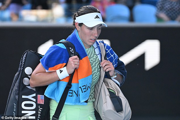 Jessica Pegula lost in straight sets to Clara Brunel in just over an hour at the Australian Open