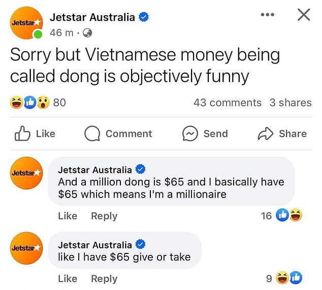 Jetstar was forced to apologize for a joke that many customers called 'racist'