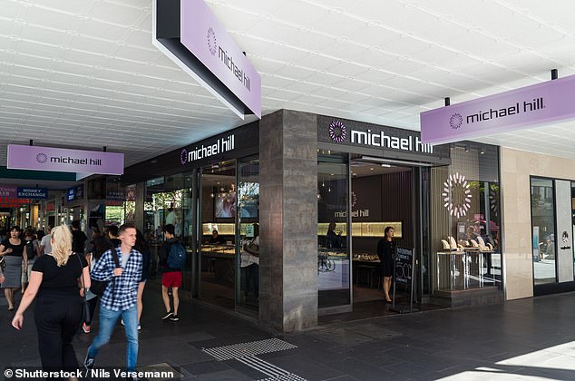 Jewelery group Michael Hill has closed five stores in Australia and axed a 'number' of senior management positions after profits plummeted for the first half of 2023-2024