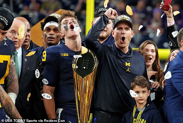 Harbaugh recently led the Wolverines to a win in the CFP National Championship