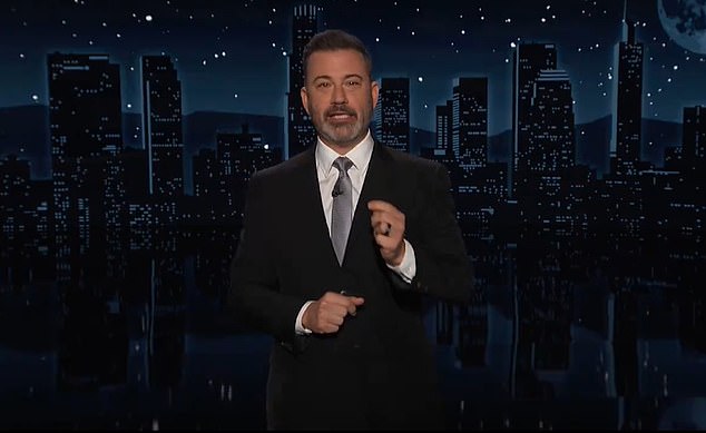 Jimmy Kimmel reignited his feud with Aaron Rodgers, calling the Jets star 'hamster brained'