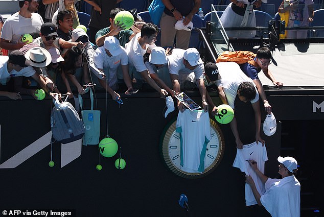 There will be plenty of young fans at Melbourne Park to see the world's best, although previous matches were played until 4am