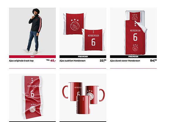 Here's a look at the range of products named Jordan Henderson on sale, including bed linen from £47