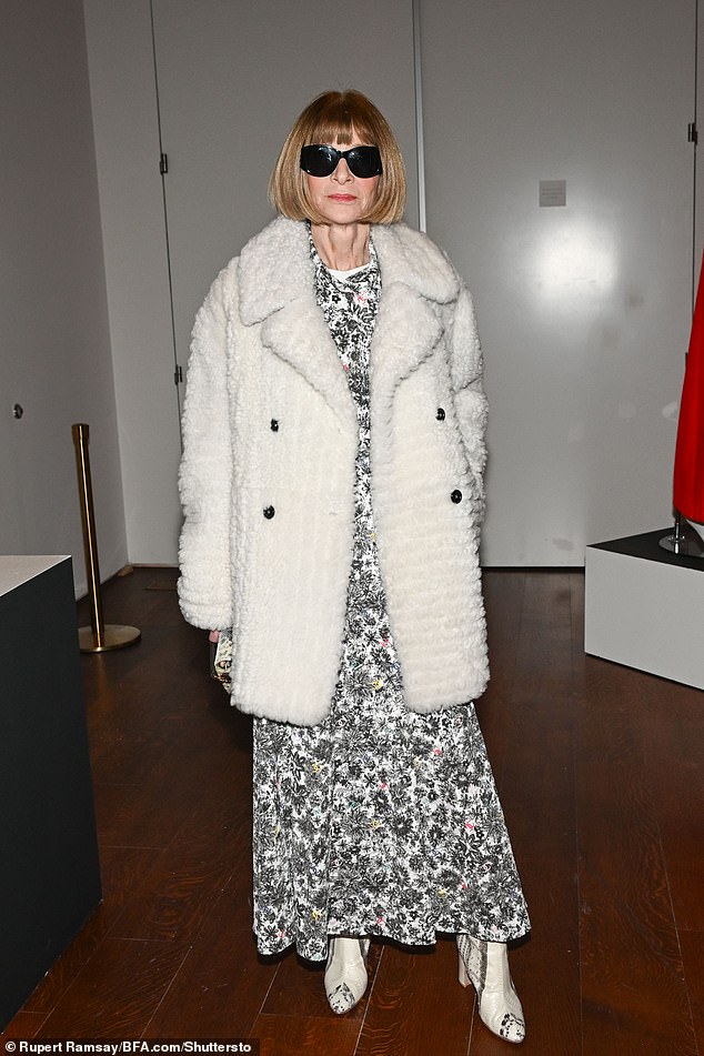 American Vogue editor Anna Wintour was also in attendance, although it is unclear whether the two crossed paths