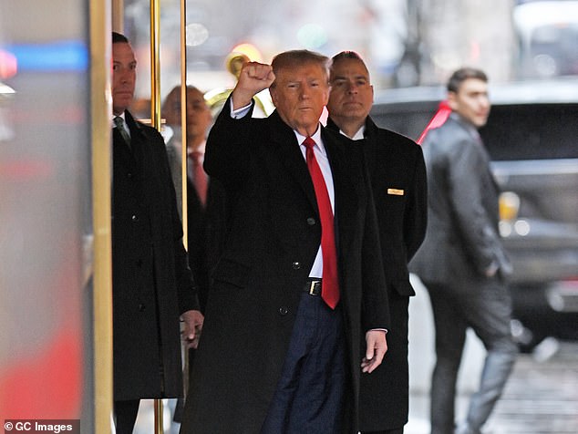 The former president, 77, dramatically walked out when one of Carroll's attorneys Roberta Kaplan said the jury should punish Trump, claiming 