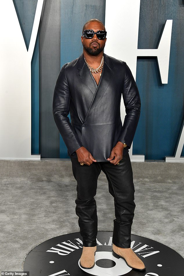 Kanye West is facing charges of assault and battery by the man he allegedly punched outside a members club in downtown Los Angeles in January 2022;  in the photo 2020