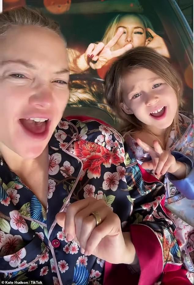 Kate Hudson promoted her soon-to-be-released single Talk About Love by sharing a sweet video to her TikTok account on Friday morning