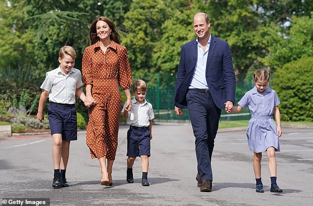 The Prince and Princess of Wales are 'a normal mum and dad' who throw themselves into events at Lambrook School in Berkshire, where their children Prince George, ten, Princess Charlotte, eight, and Prince Louis, five, are pupils