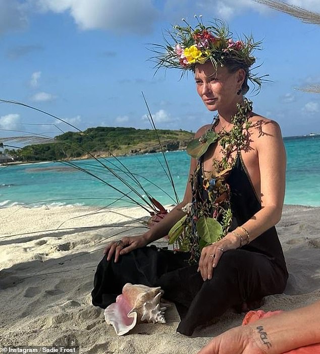 Kate Moss appears to have put her 'party girl' image behind her once and for all after celebrating her 50th birthday at a booze-free 'spiritual' retreat on the private island of Mustique