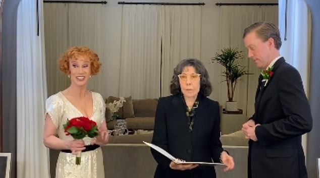 Griffin and Bick tied the knot on New Year's Day 2020 in a ceremony officiated by Lily Tomlin, 84