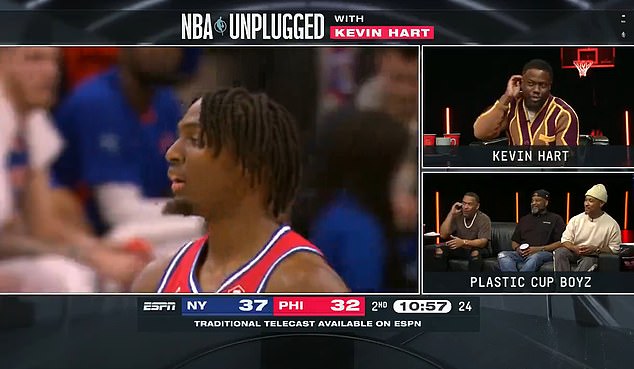 Kevin Hart fired back at Katt Williams during the Knicks vs 76ers on NBA Unplugged while spouting hysterical 'facts' about his fellow comedian