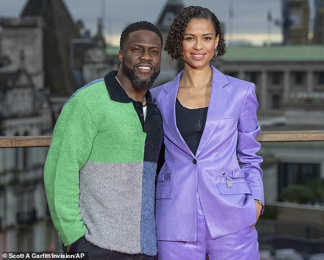 The duo looked incredibly stylish as they set up a colorful exhibition for photographers ahead of the release of their latest project on January 12.