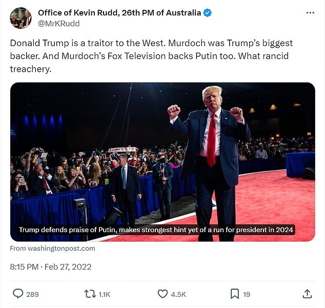 Kevin Rudds embarrassing Trump U turn as Albos US Ambassador is