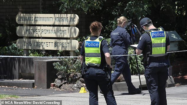 Homicide detectives are now at the scene of A'Beckett Street in Kew, Melbourne, after a man was found in a critical condition at 10am on Tuesday