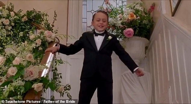 An adorable throwback clip of Kieran Culkin starring in Father Of The Bride has resurfaced after a fan noticed Steve Martin and Martin Short witnessed his win at the Emmys on Monday