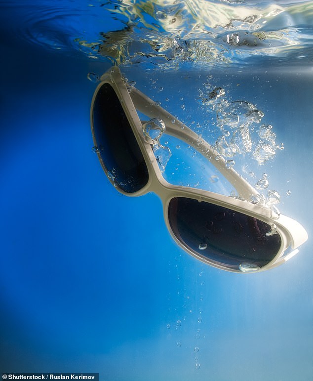 The man tried to find sunglasses before being swept into the sea (stock image)