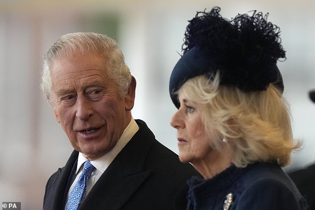 King Charles and his wife, Queen Camilla, late last year