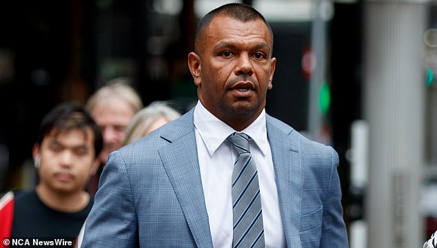 Kurtley Beales rape accuser is confronted with text messages during