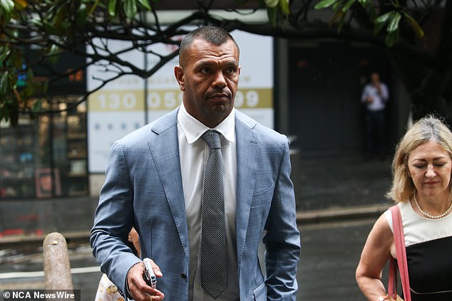 Beale (pictured outside court on Tuesday) said he had 'no excuses' during secretly recorded phone call with woman who accused him of sexual assault