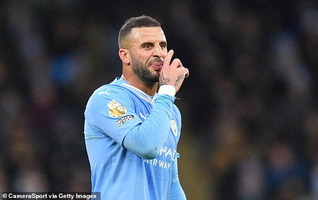 Kyle Walker captains Manchester City in their Premier League match against Newcastle, just days after splitting from wife Annie Kilner