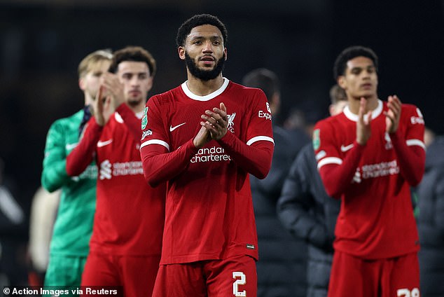 Joe Gomez is a stalwart for Liverpool and this season has been crucial to the battle on four fronts