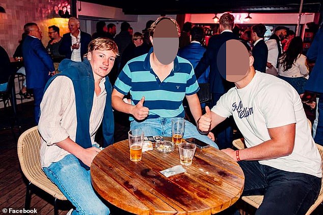 Teenager Lachie Chittenden (left) used a schoolgirl's stolen American Express credit card to go on a wild vodka bender in Byron Bay during Schoolies