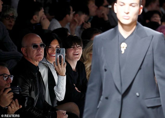 Lauren Sanchez has spoken out about her 22-year-old son, Nikko Gonzalez, after he made his catwalk debut with Dolce And Gabbana.  Pictured on Saturday