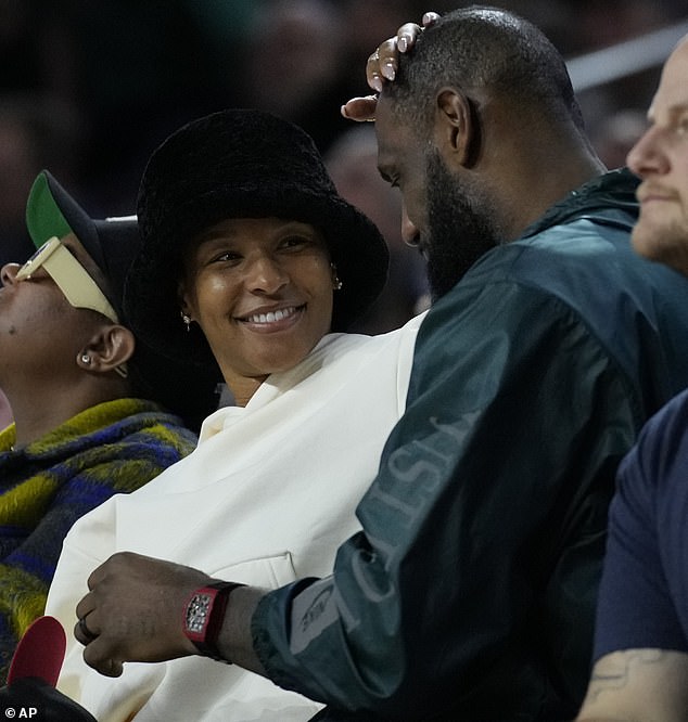 The high school sweethearts looked as loved up as ever during USC's loss to Washington State