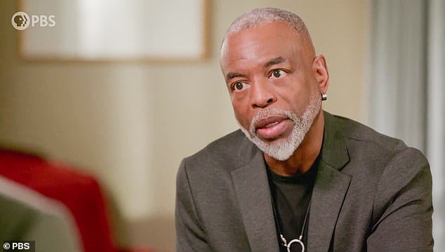 LeVar Burton made the shocking discovery that he has white ancestors in his family tree on the latest episode of PBS' Finding Your Roots with Henry Louis Gates