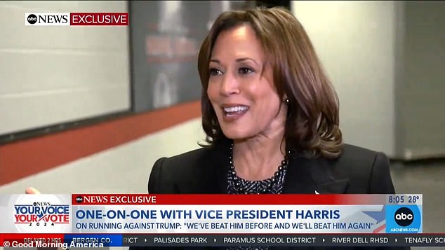 “We've beaten him before and we'll beat him again,” Vice President Kamala Harris said of Trump