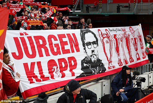 The Reds manager received a hero's welcome from the home faithful at Anfield on Sunday