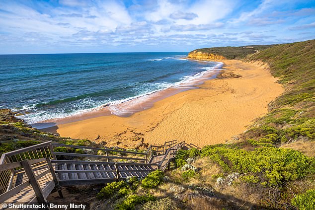 Bells Beach (pictured) in Victoria, about 90 minutes from Melbourne, took first place in Australia in Lonely Planet's 100 Best Beaches