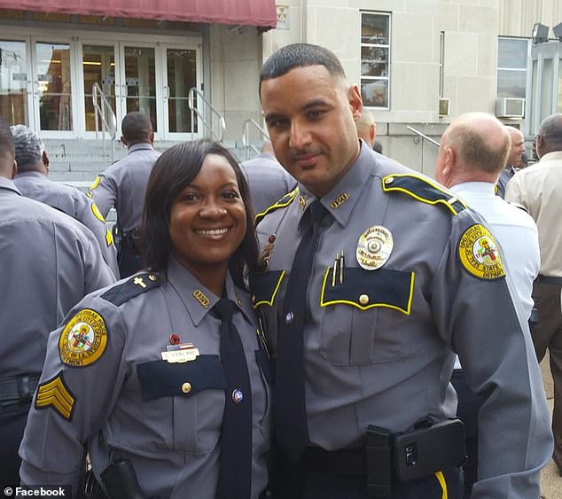 Police Chief Graig “Twin” LeBlanc, right, wrote an open letter to the community after he and his wife, the police chief, Crystal, left, were allegedly shot by another officer Savannah Butler