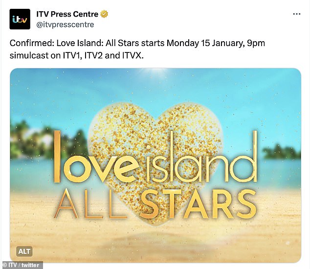 The launch date for Love Island All Stars has been confirmed